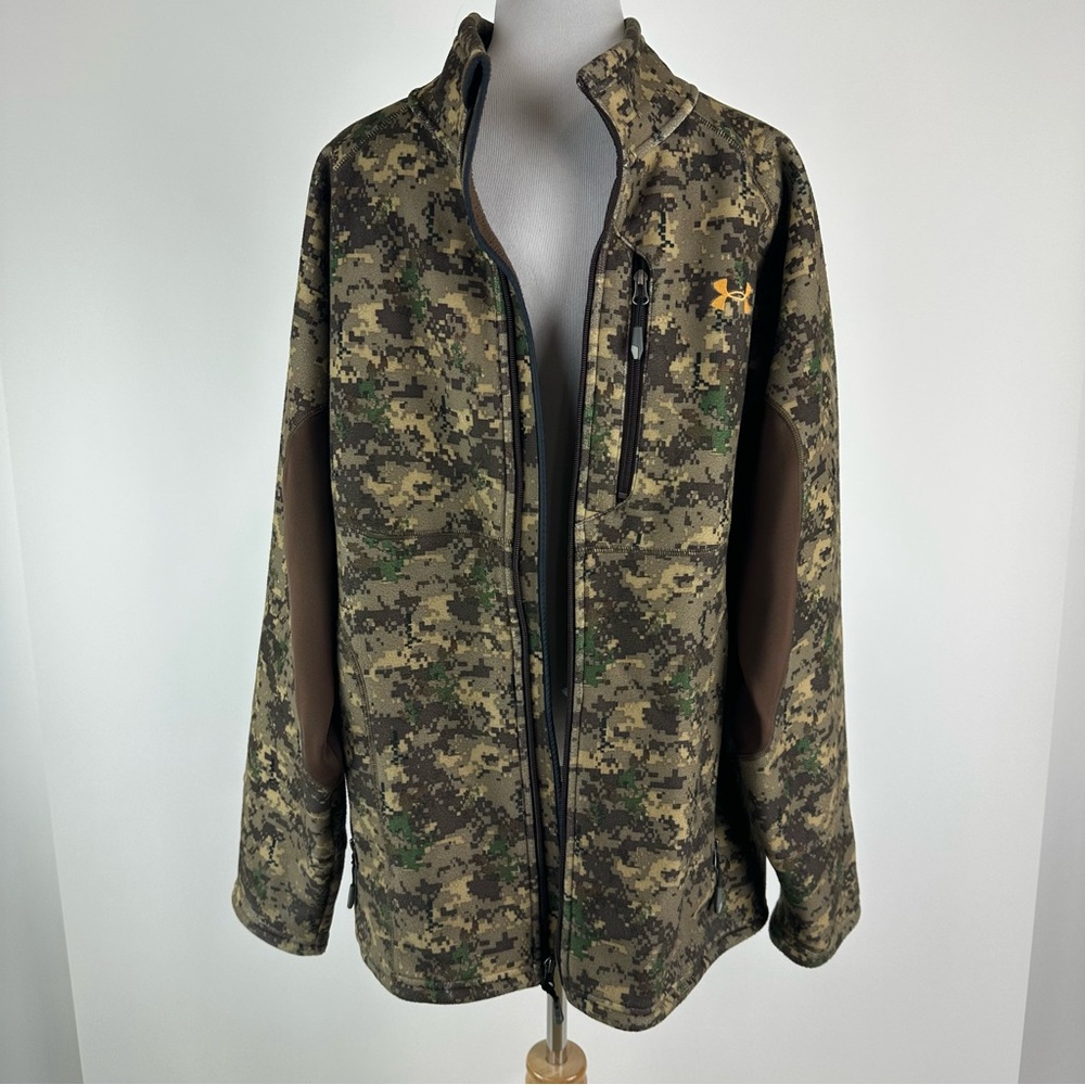 Under Armour Camouflage Zip Front Lightweight Jacket Size XL